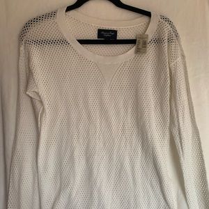 White Fishnet shirt